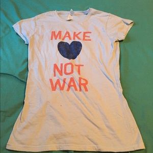 Make love not war shirt